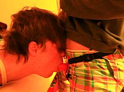 Boyfriend Bound and Hogtied Gets Deepthroat and Strapon Fuck from Mistress