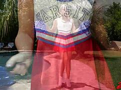 Bubble butt cheerleader creampied