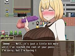 Cute anime Farah trapped on roof, big tits sucking action! 😍