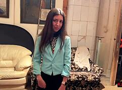 Picked up a shy girl at theater, banged her in gallery