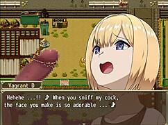 Cute anime Farah trapped on roof, big tits sucking action! 😍