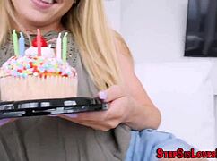 mouth jizzed teen stepsis