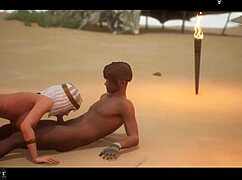 Guy fucks two sluts in public!