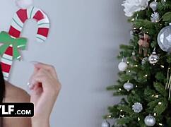 Busty MILFs Dee Williams and Casca Akashova dominate holiday banging