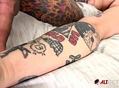 michelle masque flaunts tattoos before wild hardcore pounding