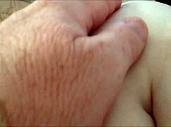 I watch her rub her hairy MILF pussy in horny homemade masturbation