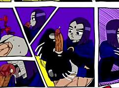 teen titans get relief from monster cocks in hentai