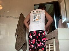 i snuck into the living room to fuck my best friend's wife while he watched tv