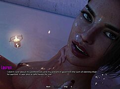 Touching my horny stepmom's pussy while bathing in 3D hentai animation