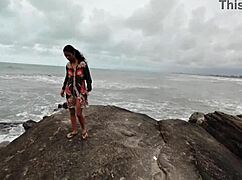 Young Carioca Girl Taken to Beach for Orgy in Woods, Caught Fucking