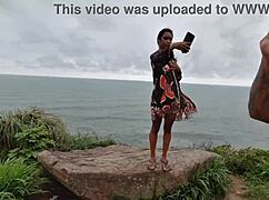 Young Carioca Girl Taken to Beach for Orgy in Woods, Caught Fucking