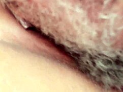 fat redhead wife squirts and cums from extreme horniness on husband's cock