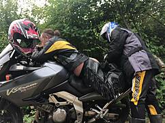 gay biker gets fisted by nymphofist in extreme anal scene