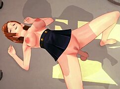 i watch kugisaki nobara masturbate her big tits and pussy to orgasm in jujutsu kaisen hentai