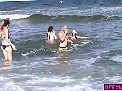 Intriguing compilation of naughty bisexual teen 18+ bffs with tattoos and small tits riding