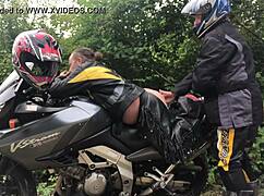 gay biker gets fisted by nymphofist in extreme anal scene