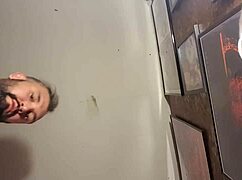 Latina freak licks big cock with tattoos