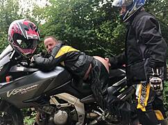 gay biker gets fisted by nymphofist in extreme anal scene