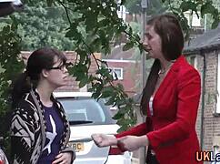 The British milf in stockings sucks with such passion and emotion