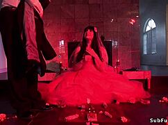 Milf Bride Feels Intense DP Gangbang Anal Orgy Pain