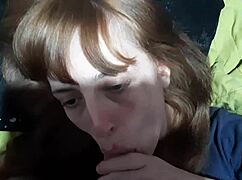 Watch the teen suck her stepbrother's big cock?