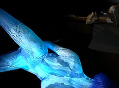 Cortana Goes Down on Master Chief with Wet Blowjob