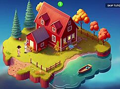 Redhead flight attendant starts honeysun gameplay intensely