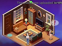 Redhead flight attendant starts honeysun gameplay intensely