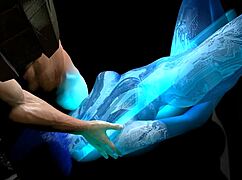 Cortana Goes Down on Master Chief with Wet Blowjob