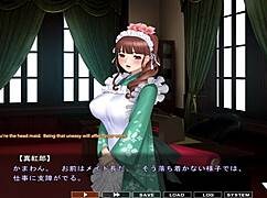 Maid Hozuki plays boin game in scene 5