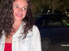 Two teens squirt orgasms in public near car