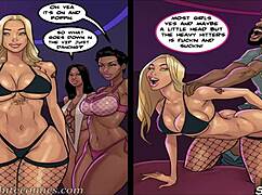 curvy prostitute bangs guy on stripclub stage hard