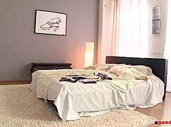 Anal lover aurelly rebel fucked balls deep during hotel room threesome