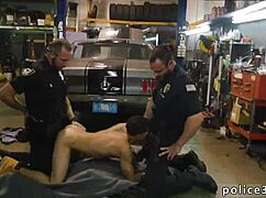 Asian boy first time gay sex romped by police