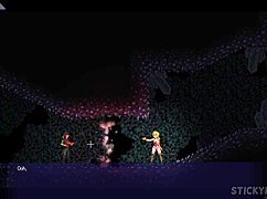 Cute blonde with big ass fucked by monster cock in pornplay game