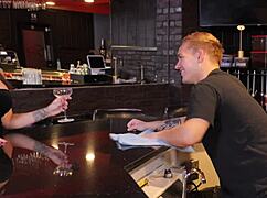 Bartender Discovers Milf Pussy is the Best Cum Rag