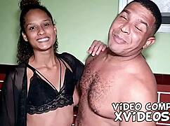 Sky Sants, Novinha from Rio, Screams on Leo Ogro's Shaft!