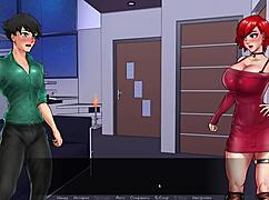 Beautiful women in bikinis in a cartoon style party game