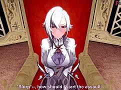 arlecchino footwork blowjob pov