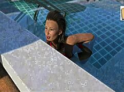 Wife and stepmother playing a game together.