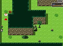 Yuka experiences intense groping sensations in the game