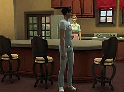 Stepmom catches nerdy stepson masturbating and fucks him hard in his room.