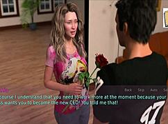 Wife and stepmother playing a game together.