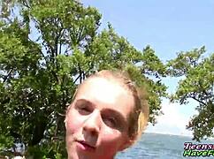 Real Teen Gets Facial At Party Scene