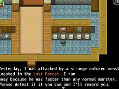 Yuka experiences intense groping sensations in the game