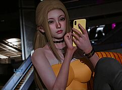 Curvy 3D Anime Character