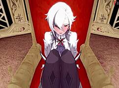 arlecchino footwork blowjob pov