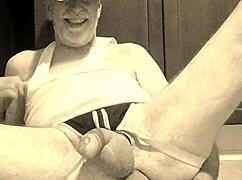 Thomas Odea, the gay pornstar, shows off his big ass and monster cock while masturbating passionately