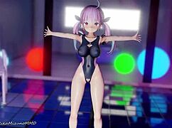 Wow, connection dance with Minato Aqua and Yozora Mel!