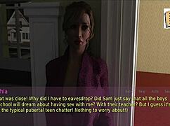 A wife and stepmother 24 seduces with big tits in lingerie